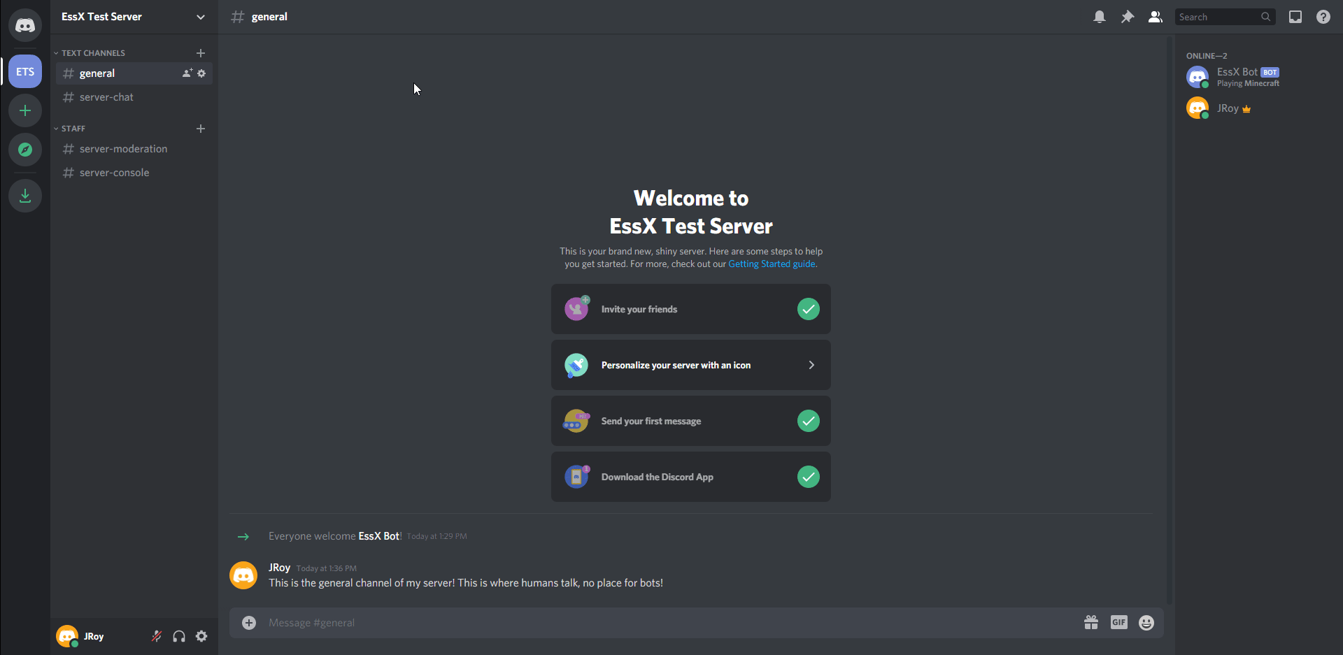 Discord Tutorial - EssentialsX Wiki